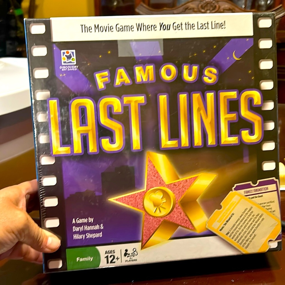 NWT Famous Last Lines - The movie game where YOU get the last line!
